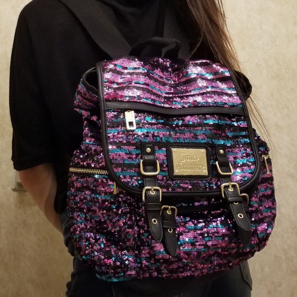 New WOT Juicy Couture Sequined backpack